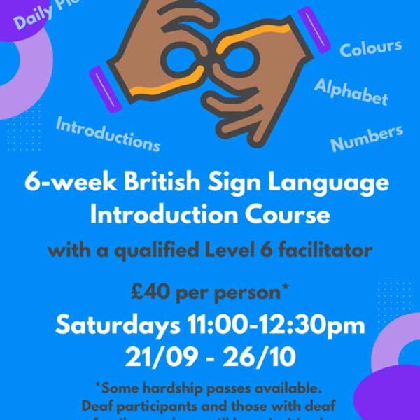 6-week Introduction to BSL Course